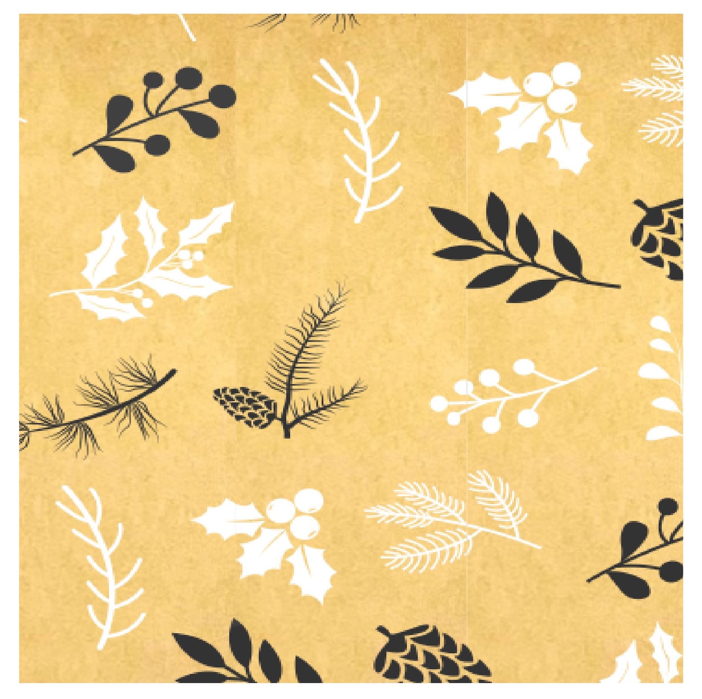 Bouquet Carry Bag 3 - Pinecone B&W (Pack of 20)