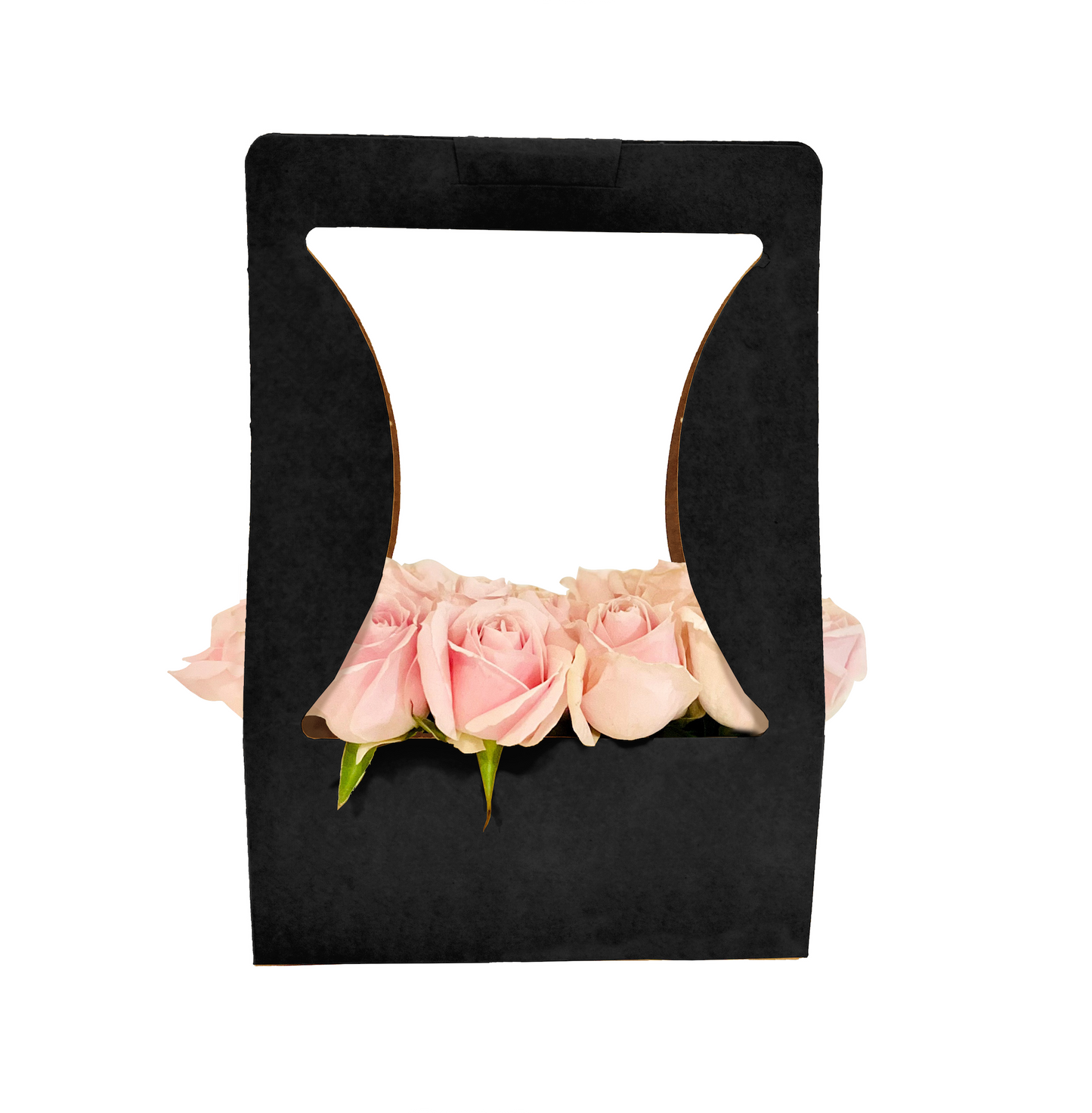 Blumenstrauß-Tragebox 1 – Schwarz (20er-Pack)