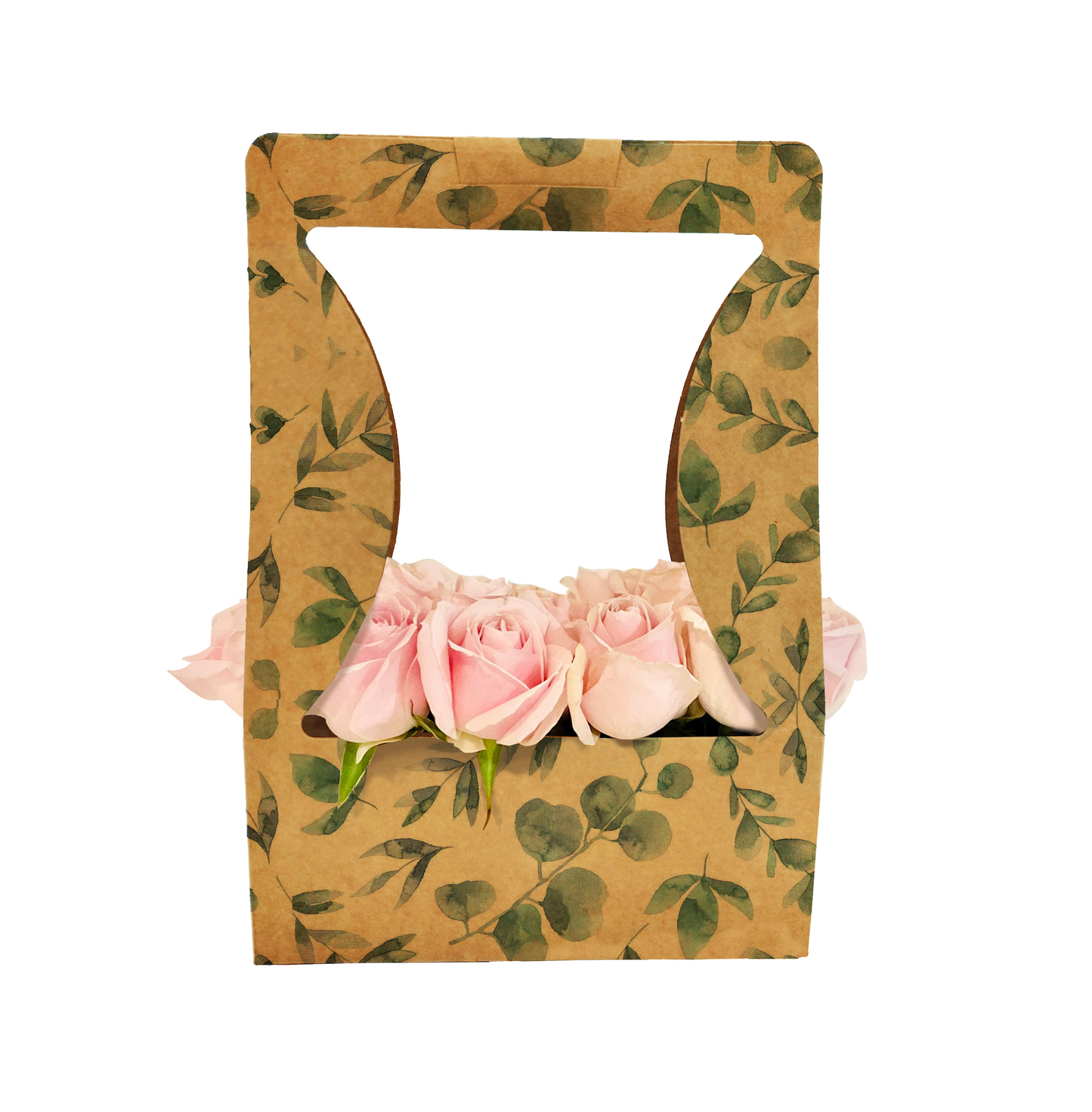Blumenstrauß-Tragebox 1 – Eukalyptus (20er-Pack)