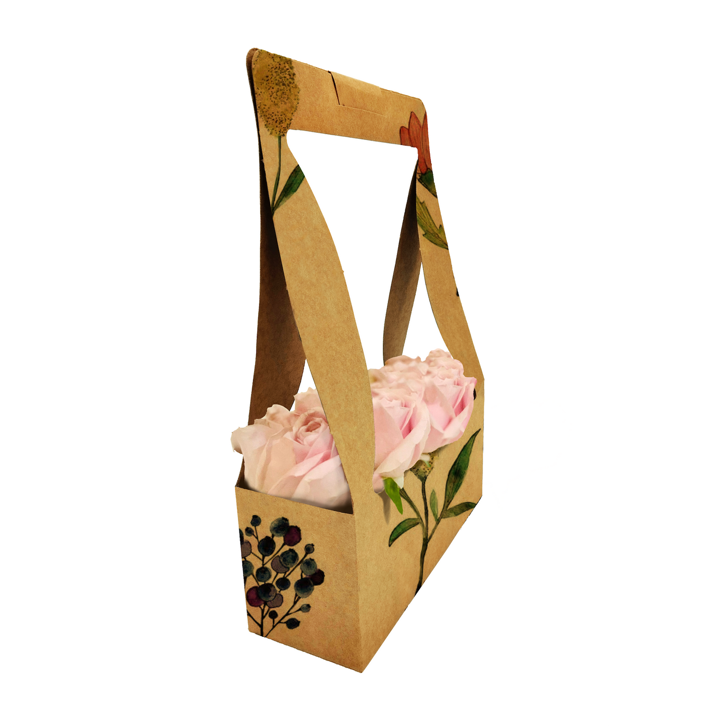Blumenstrauß-Tragebox 1 – Fynbos (20er-Pack)