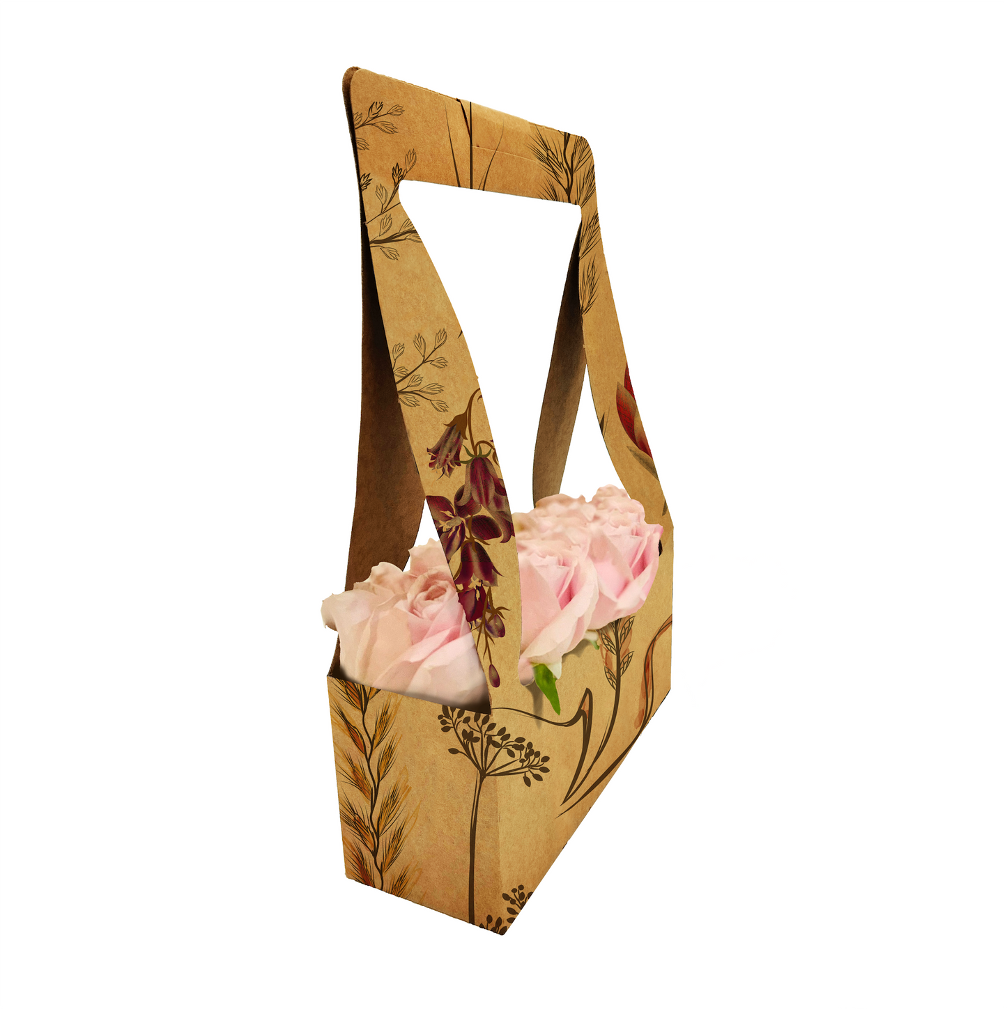 Blumenstrauß-Tragebox 1 – Wiese (20er-Pack)
