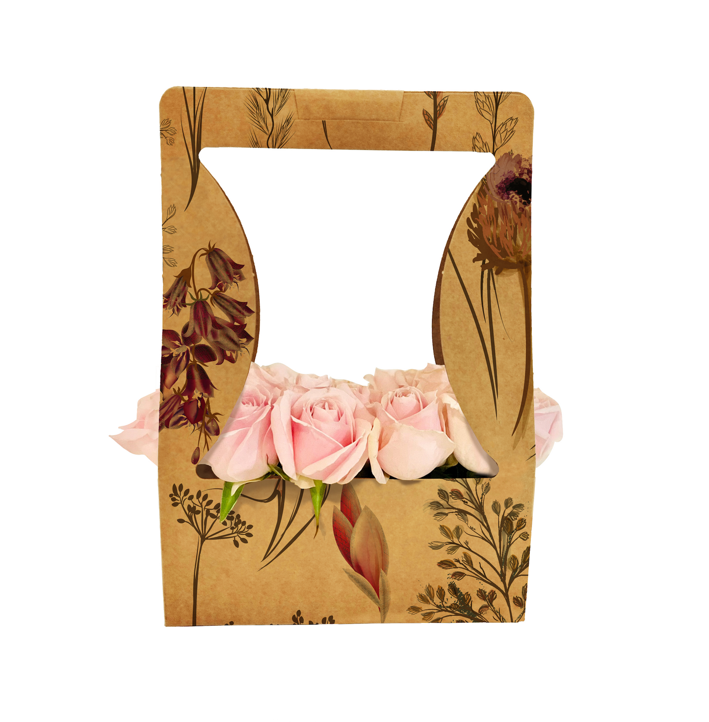 Blumenstrauß-Tragebox 1 – Wiese (20er-Pack)