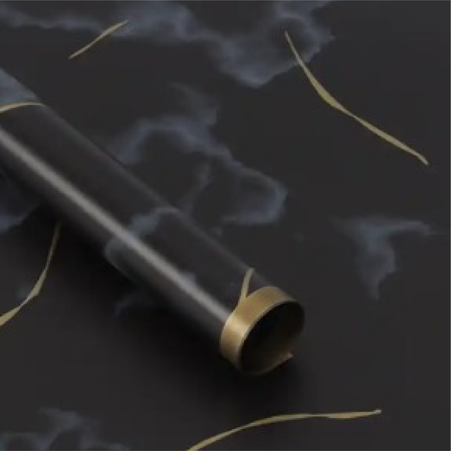Cellophane Flower Wrap: Black & Gold Marble (Pack of 20)