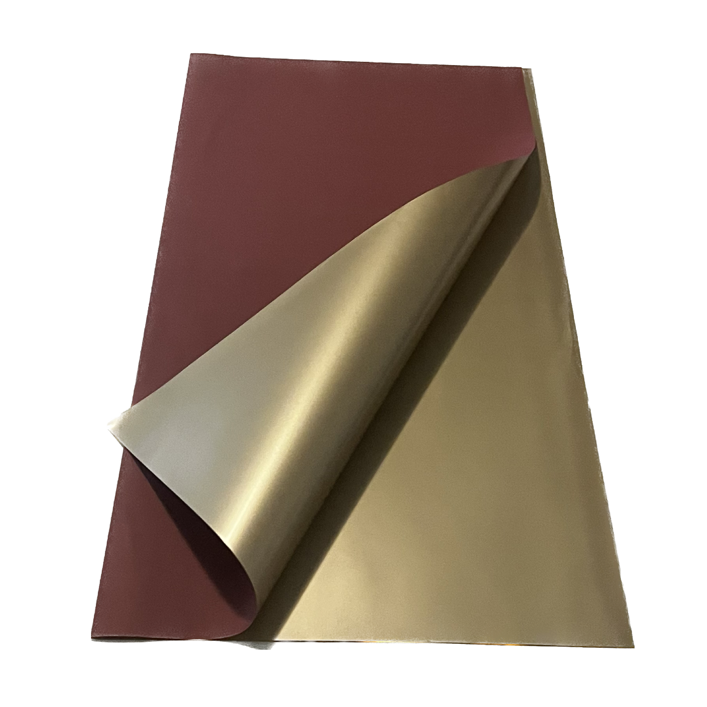 Emballage cellophane pour fleurs : Cardinal bicolore et doré (paquet de 20)