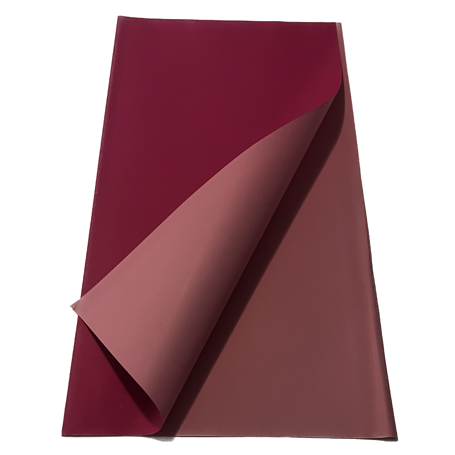 Emballage cellophane pour fleurs : rose framboise bicolore et rose clair (paquet de 20)