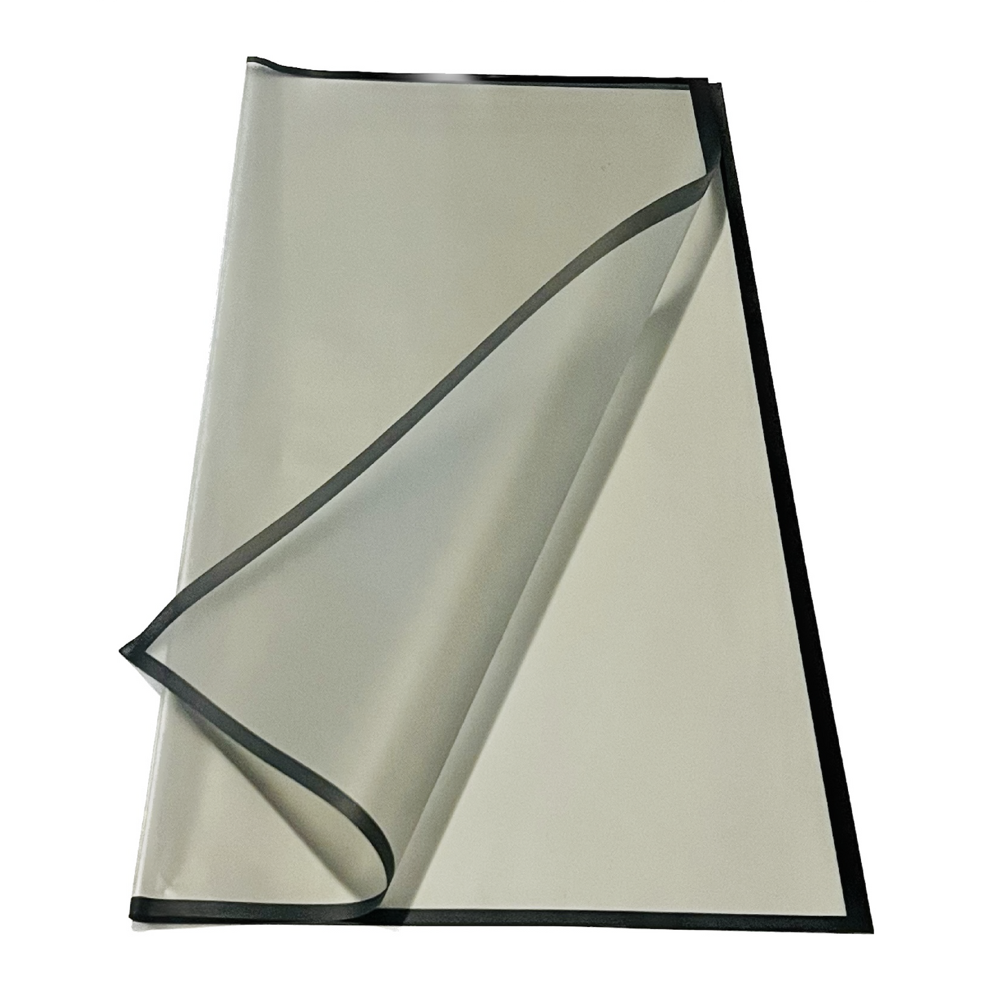 Emballage cellophane pour fleurs : noir transparent avec bordure noire (paquet de 20)