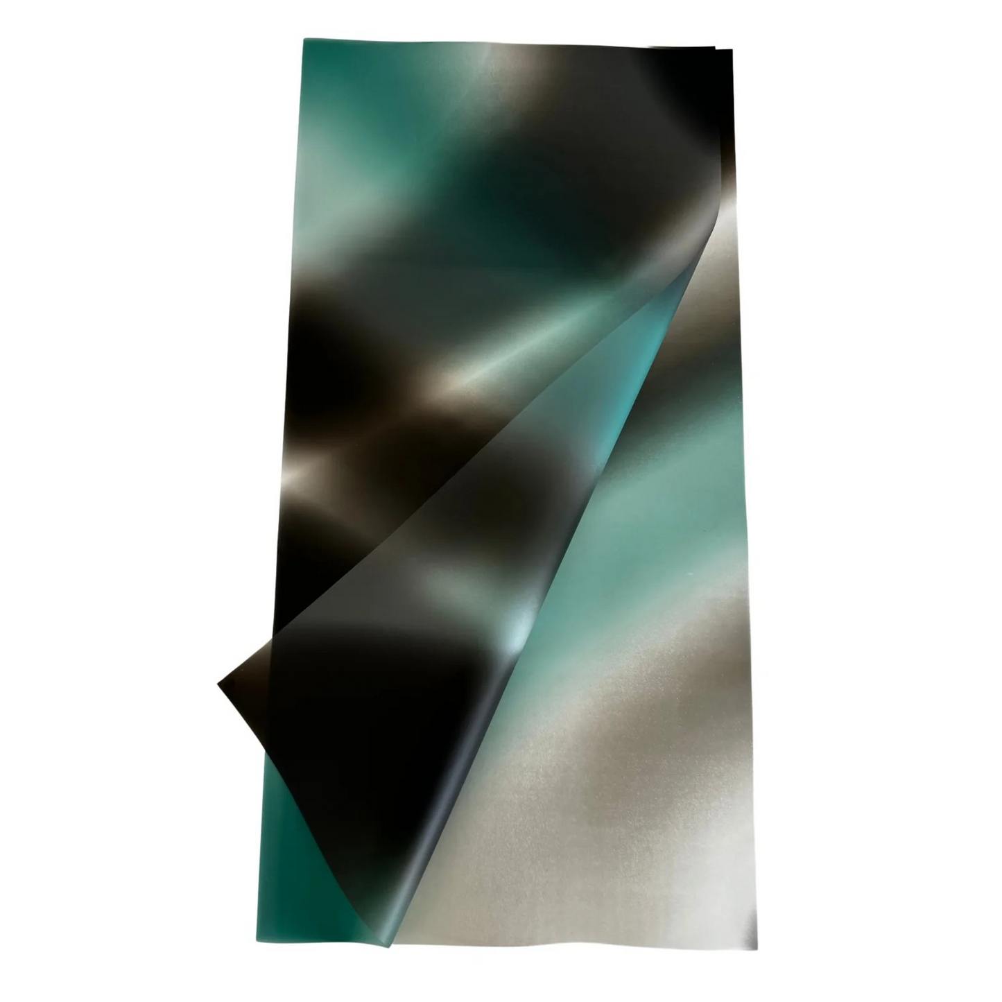 Emballage cellophane pour fleurs : noir et vert délavé (paquet de 20)