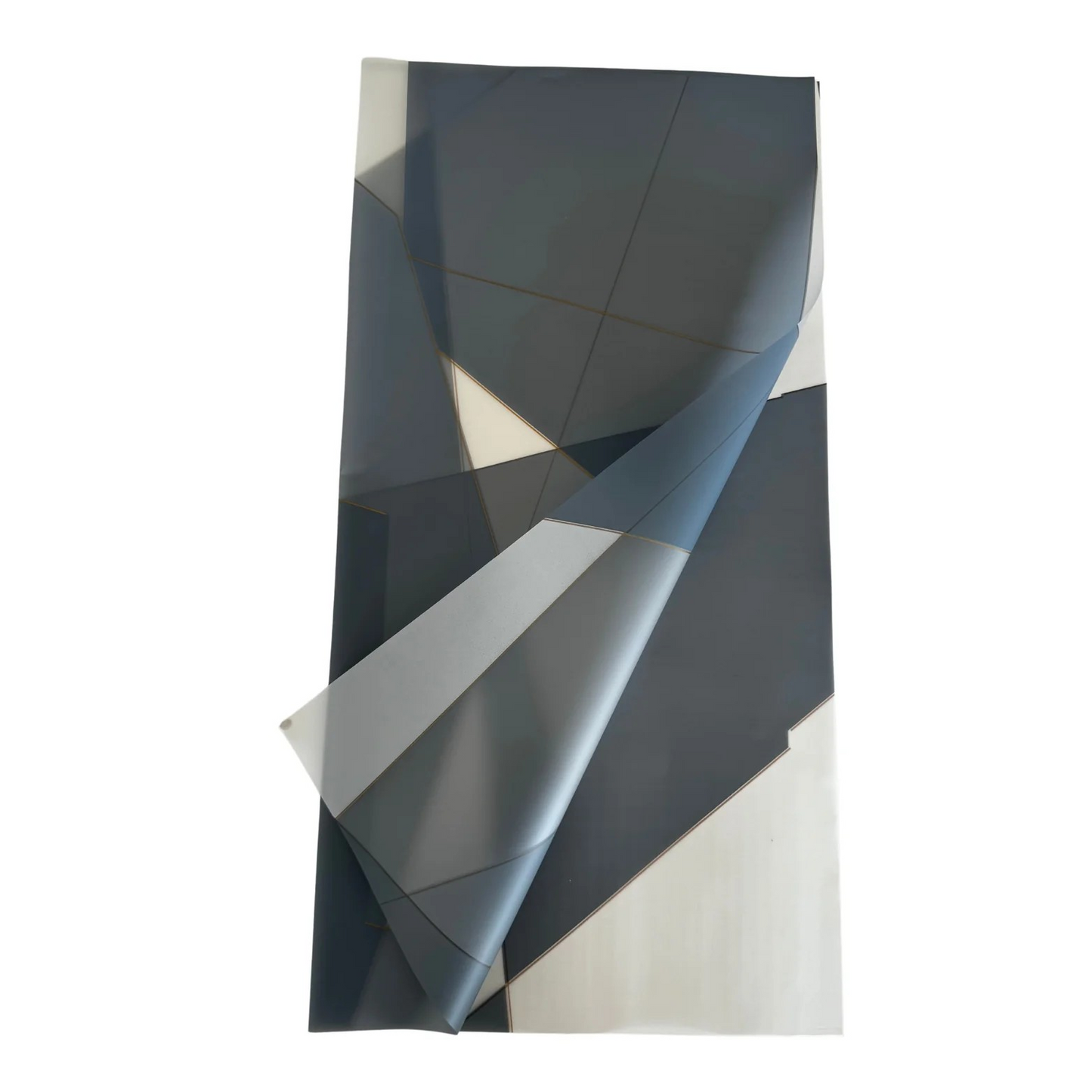 Emballage cellophane pour fleurs : abricot bicolore et bordure or blanc (paquet de 20)