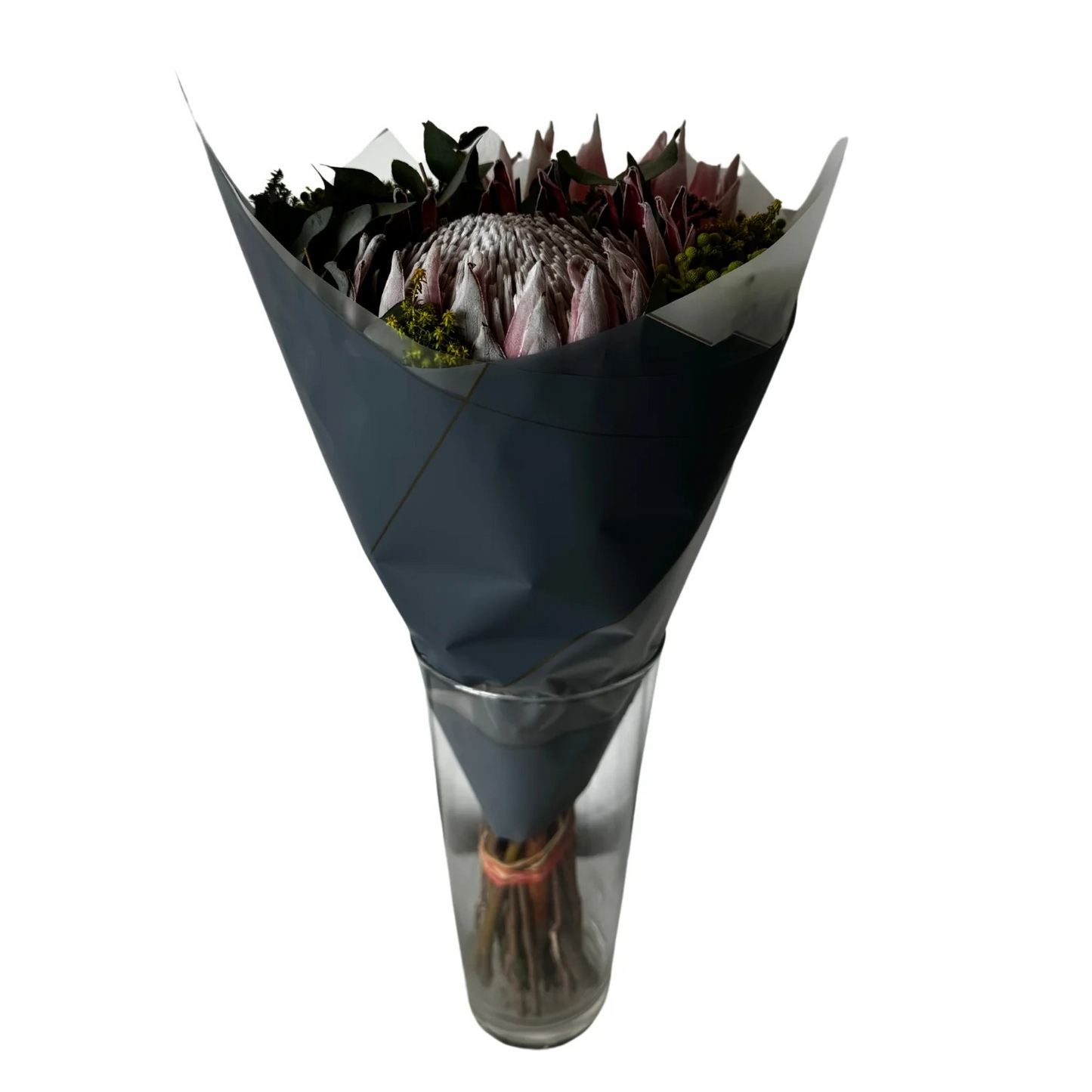 Emballage cellophane pour fleurs : abricot bicolore et bordure or blanc (paquet de 20)