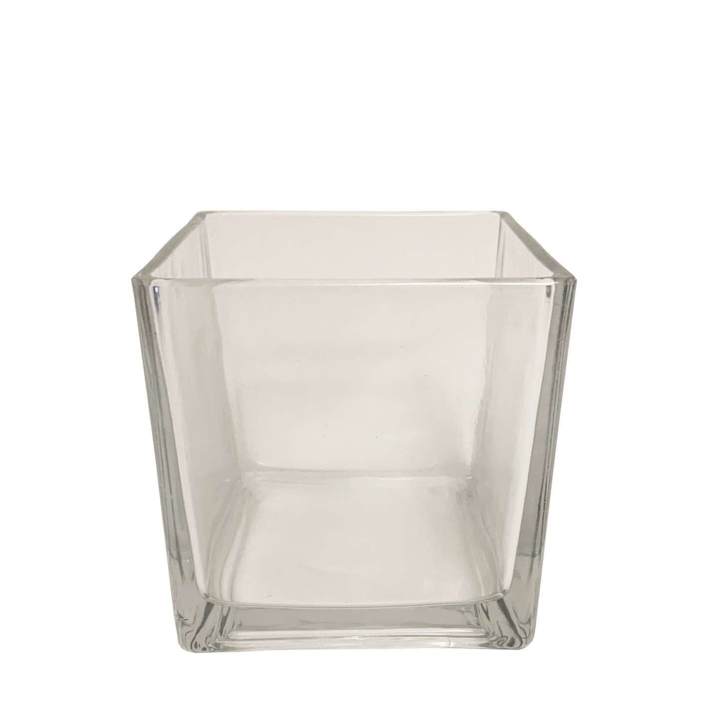 Quadratische Glasvase 12x12cm