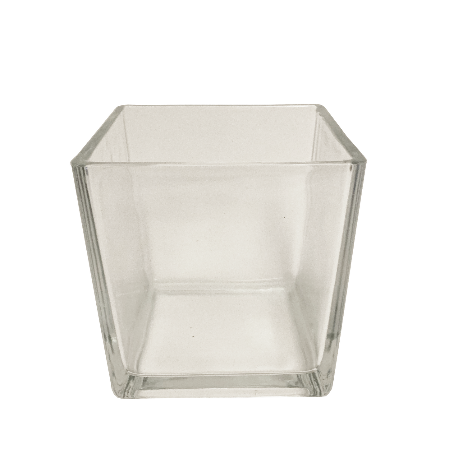 Quadratische Glasvase 15x15cm