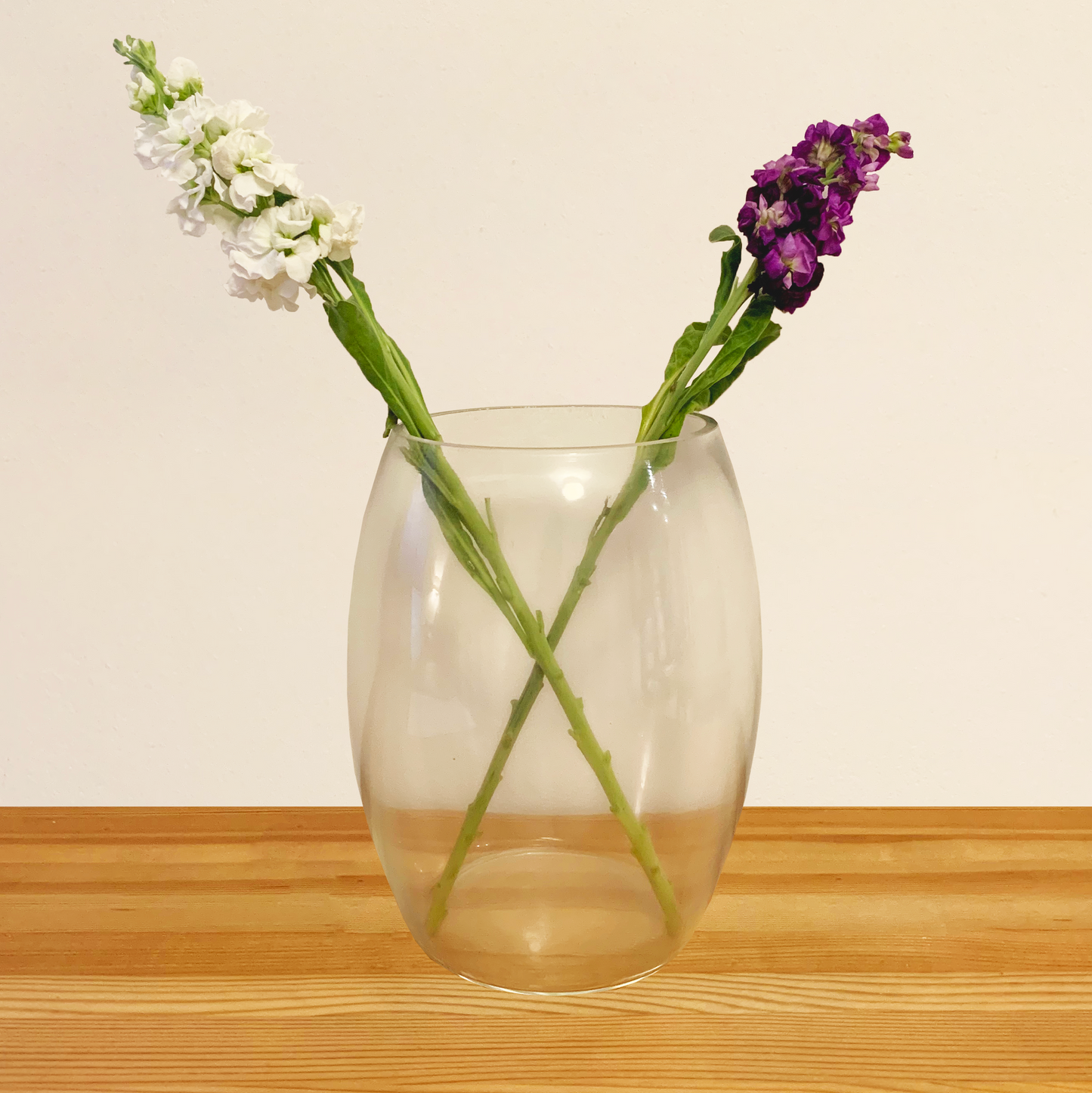 Classic Oval Glass Vase 25x19cm