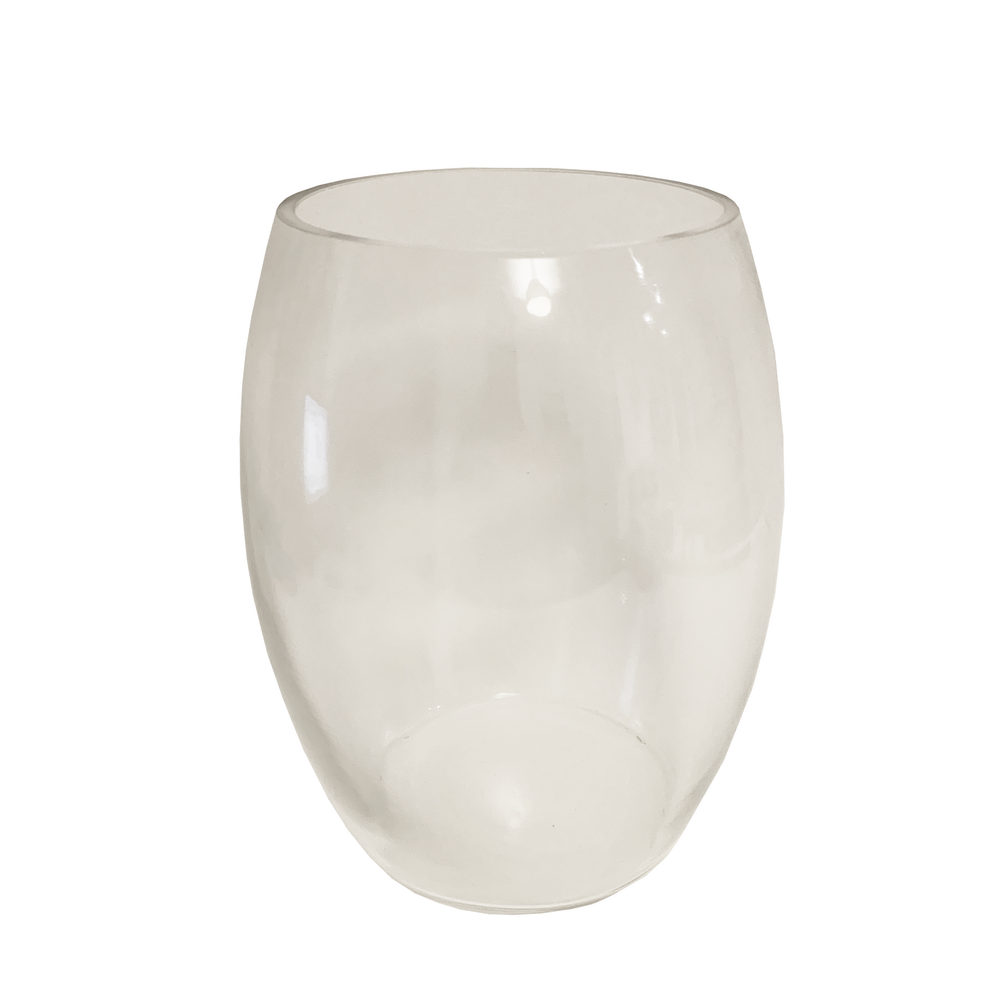 Classic Oval Glass Vase 25x19cm