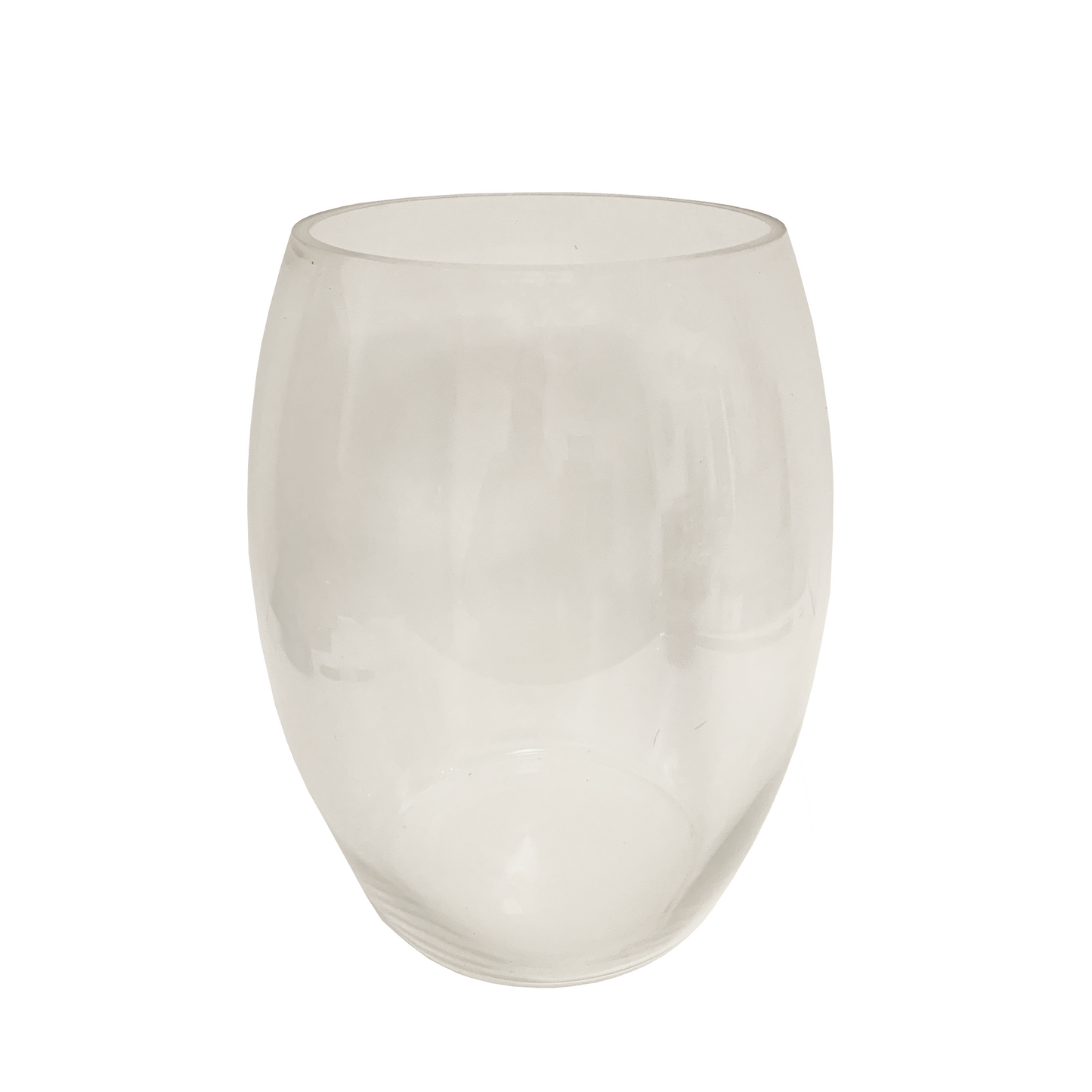 Classic Oval Glass Vase 30x23cm