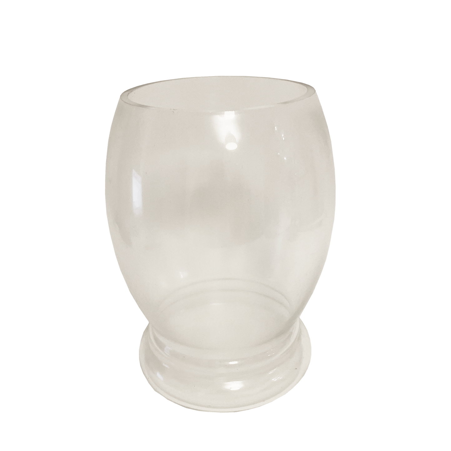 Classic Oval Large Base Glass Vase 22x16cm
