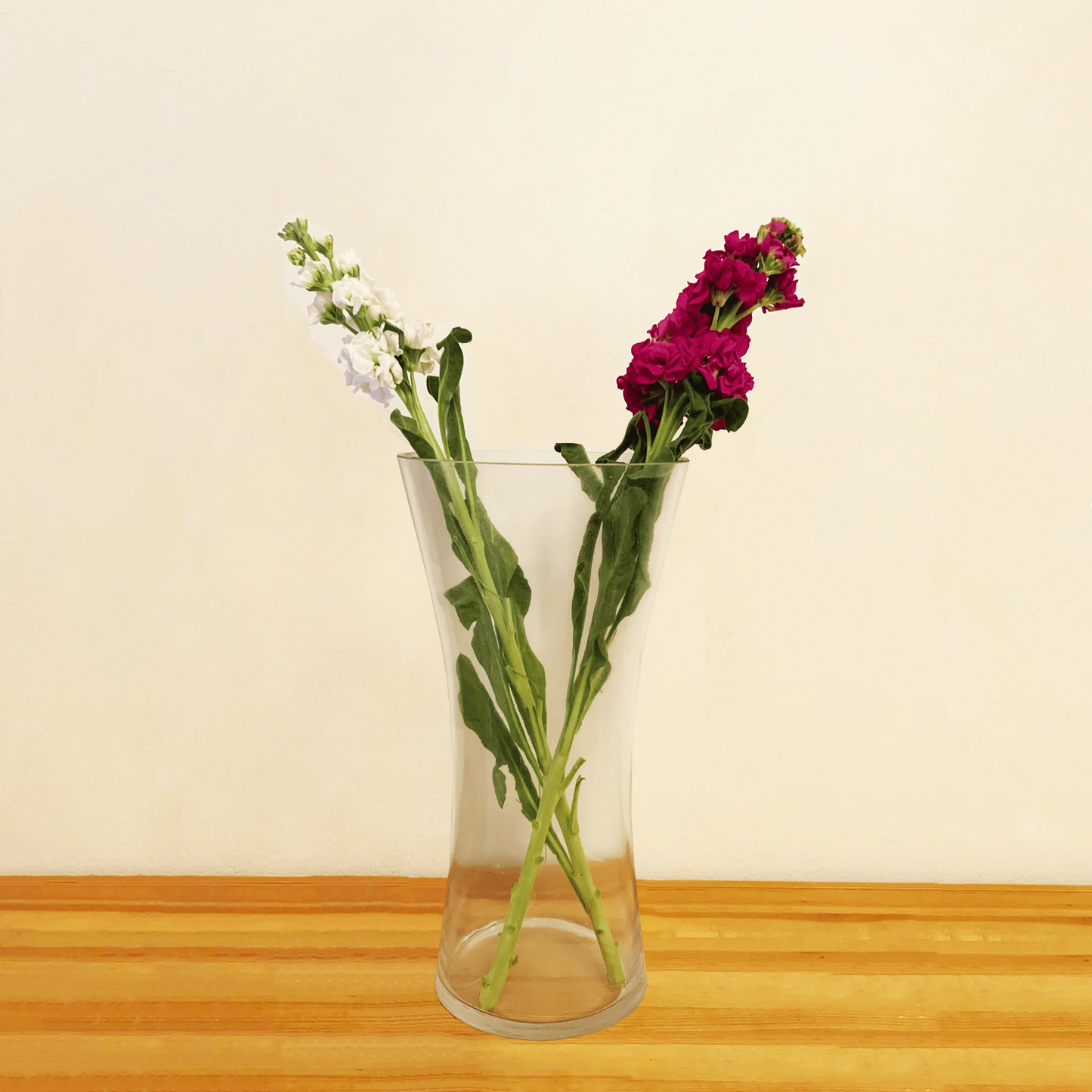 Conical Glass Vase 30x16cm