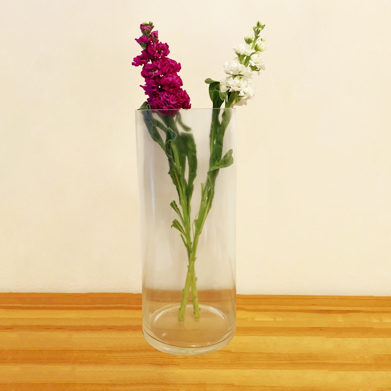 Cylinder Glass Vase 15x35cm