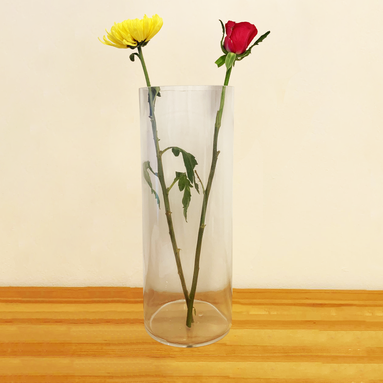 Cylinder Glass Vase 15x40cm