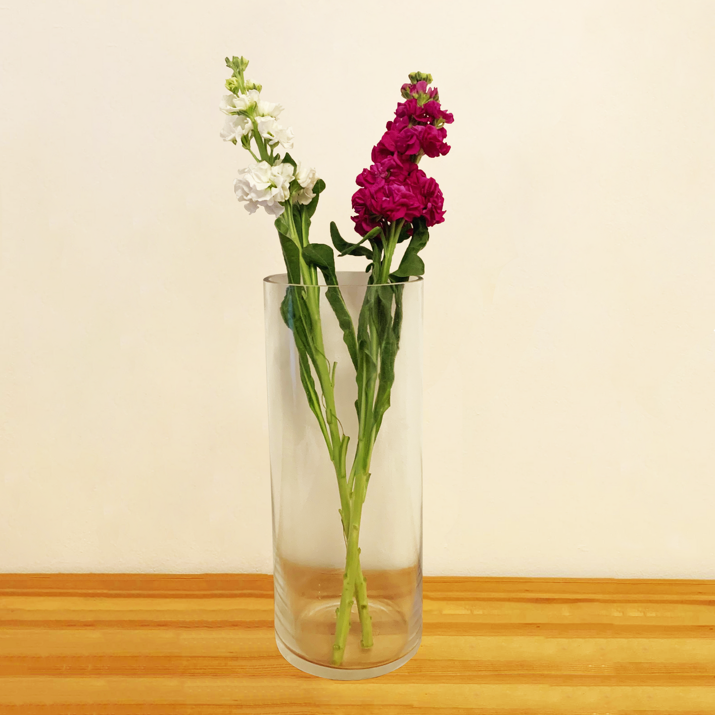 Cylinder Glass Vase 12x30cm