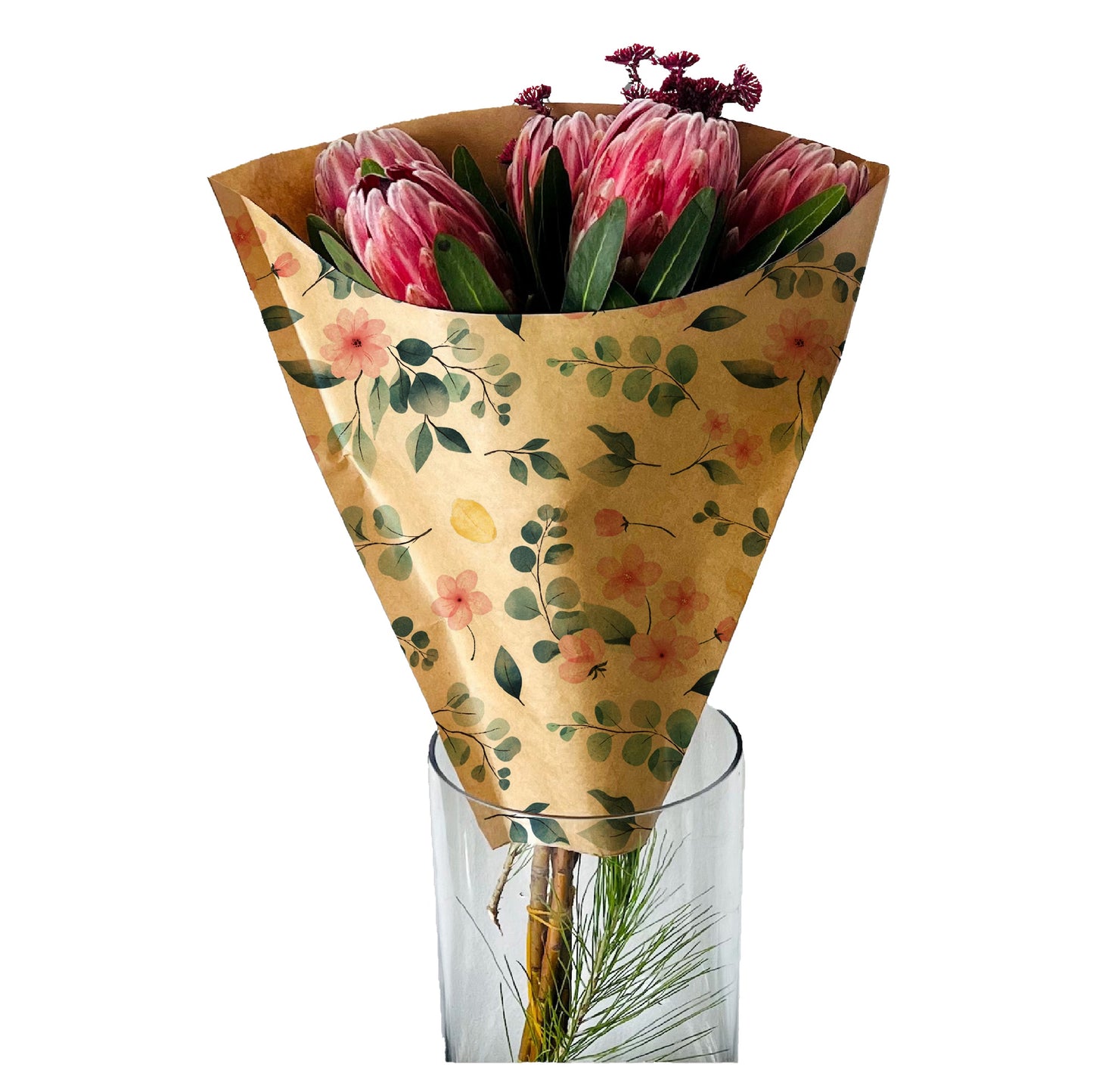 Bouquet de fleurs écologiques, pochette 1 - Fleurs d'eucalyptus (lot de 20)
