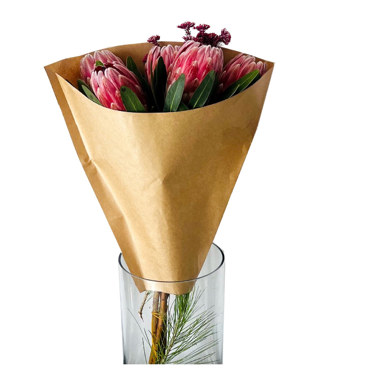 Pochette Eco Bouquet 1 - Kraft uni (paquet de 20)
