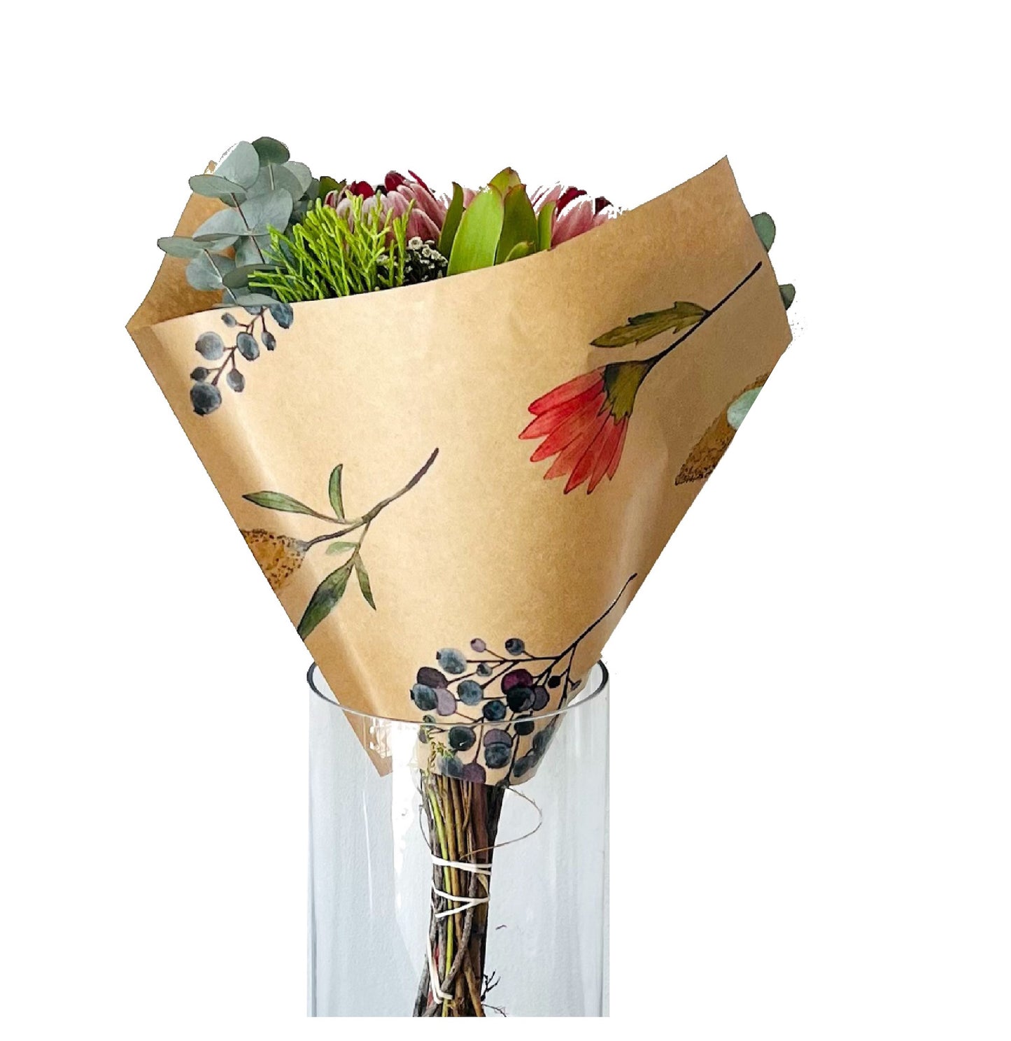 Öko-Blumenstraußhülle 2 – Fynbos (20er-Pack)