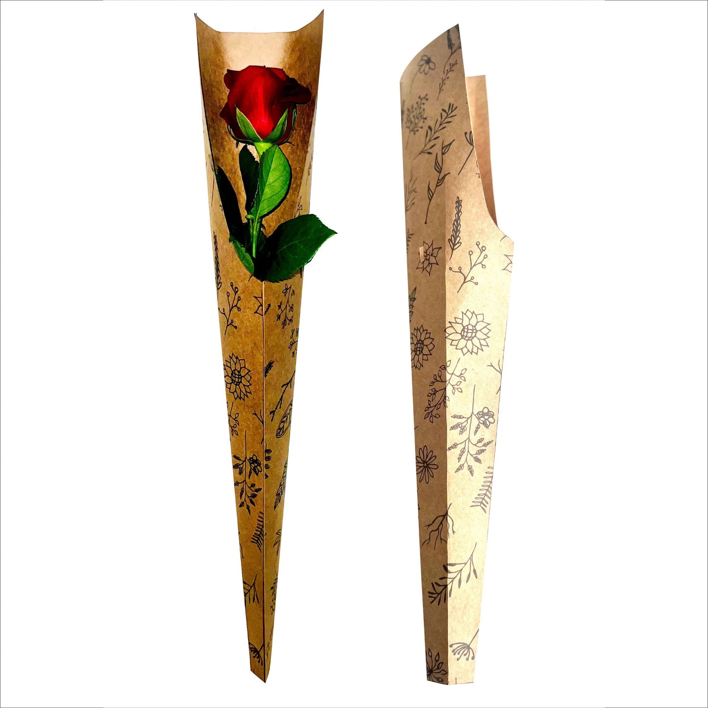 Einzelne Rosenhülle – Wildblume (20er-Pack)