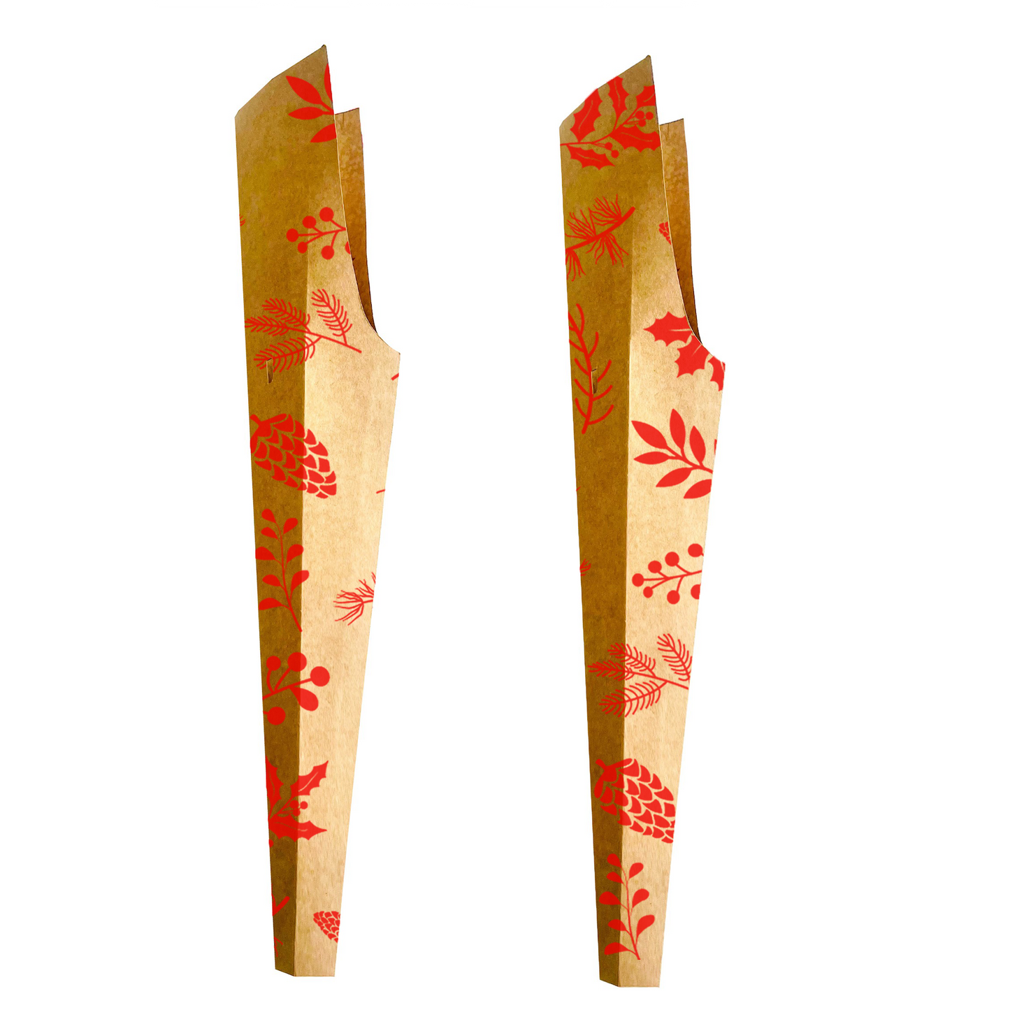 Einzelne Rosenhülle – Tannenzapfenrot (20er-Pack)