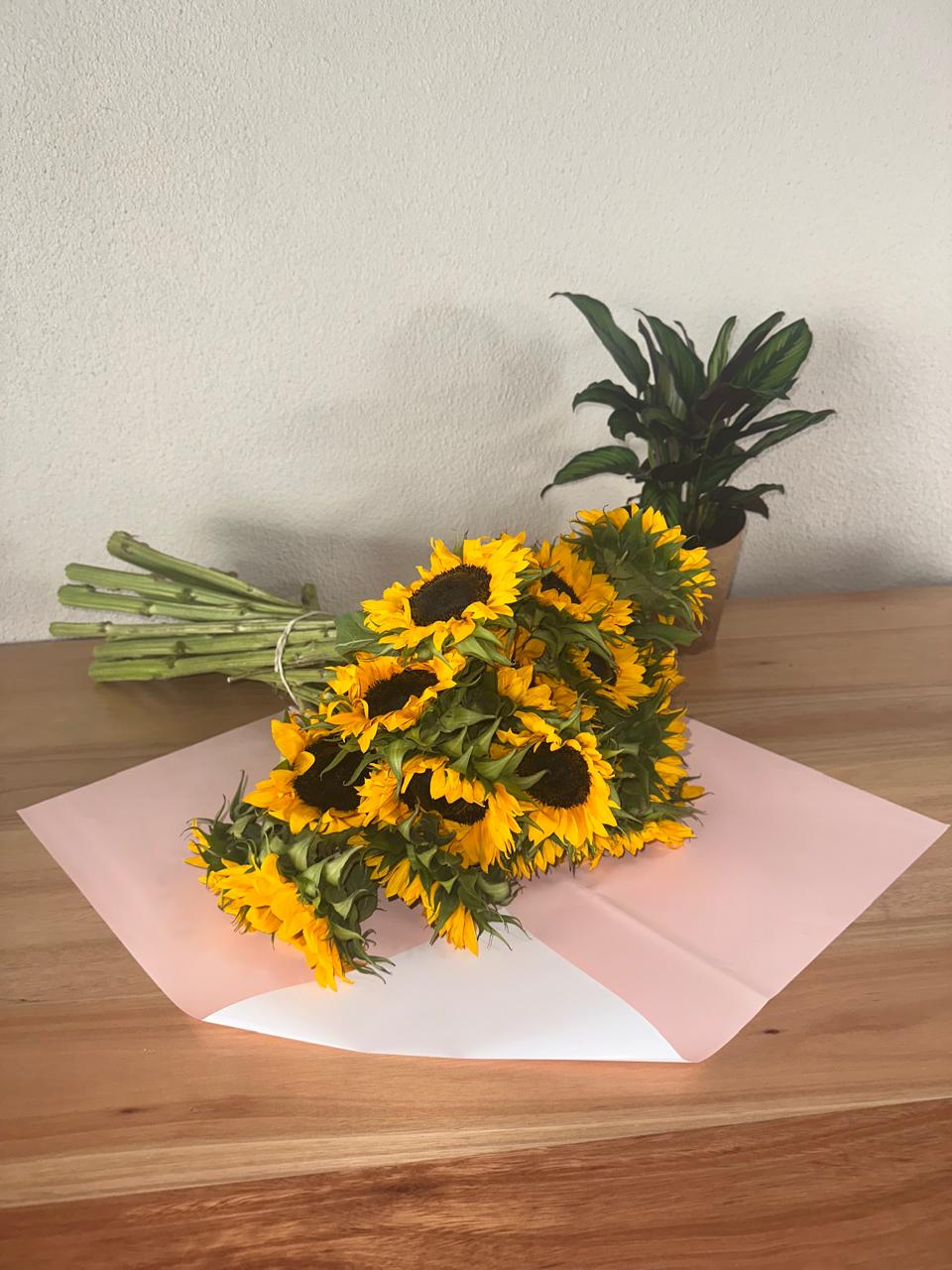 Emballage cellophane pour fleurs : bicolore rose clair et blanc (paquet de 20)
