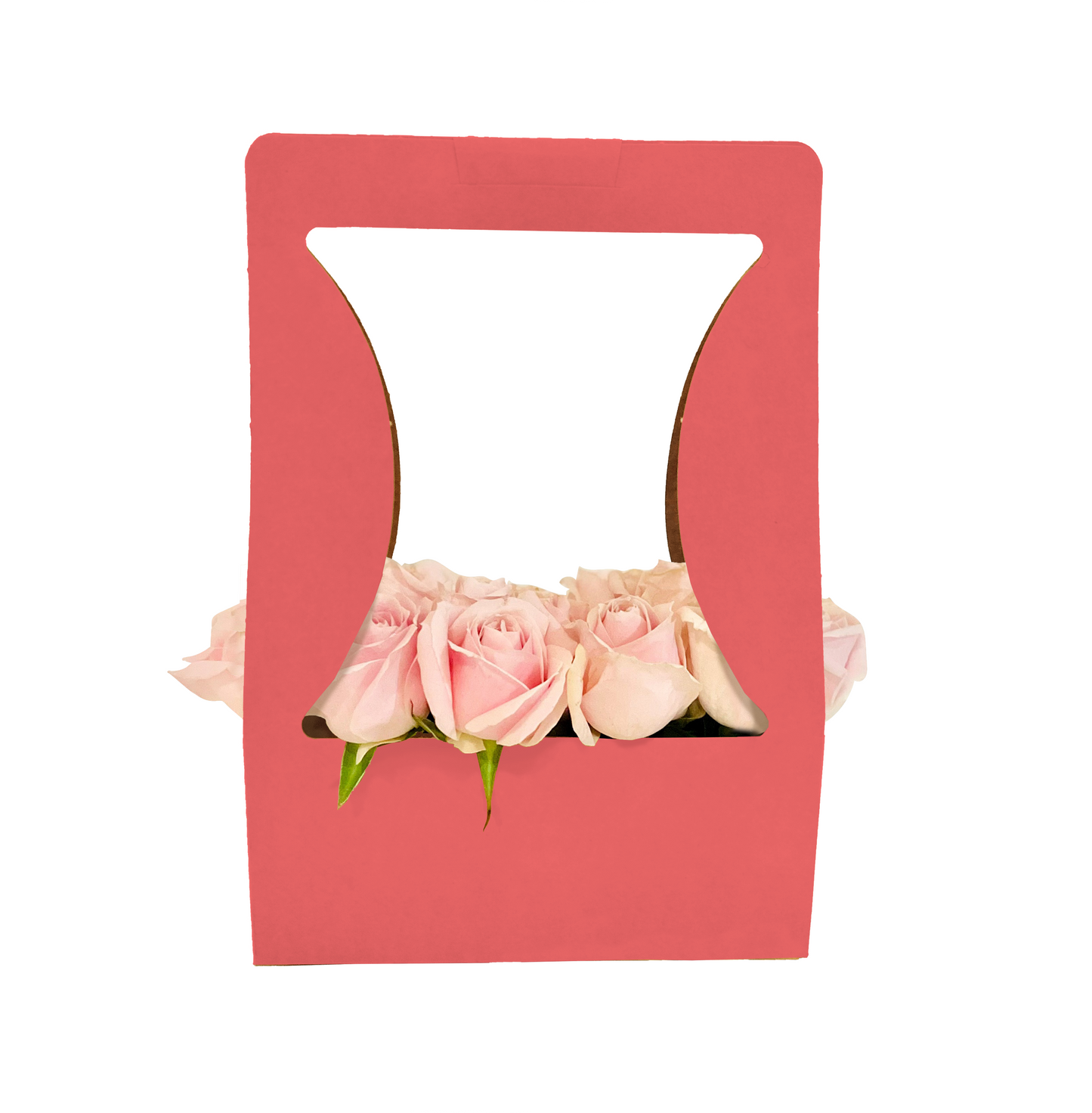 Blumenstrauß-Tragebox 1 – Rosa (20er-Pack)