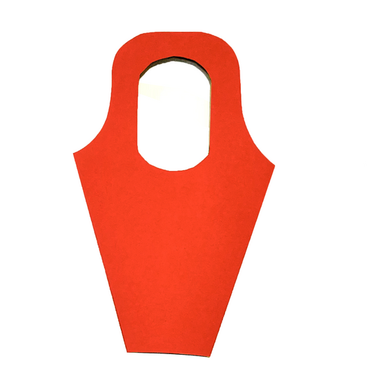 Sac de transport pour bouquets 1 - Rouge uni (paquet de 20)