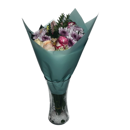 Cellophane Flower Wrap: Transparent Green (Pack of 20)