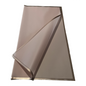 Emballage cellophane pour fleurs : rose crème semi-transparent avec bordure dorée (paquet de 20)