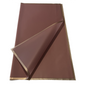 Papier cellophane pour fleurs : rose poudré transparent avec bordure dorée (paquet de 20)