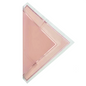 Emballage cellophane pour fleurs : rose transparent avec bordure or rose (paquet de 20)