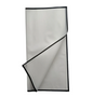 Emballage cellophane pour fleurs : blanc uni avec bordure noire (paquet de 20)