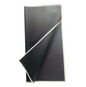 Emballage cellophane pour fleurs : noir uni avec bordure blanche (paquet de 20)
