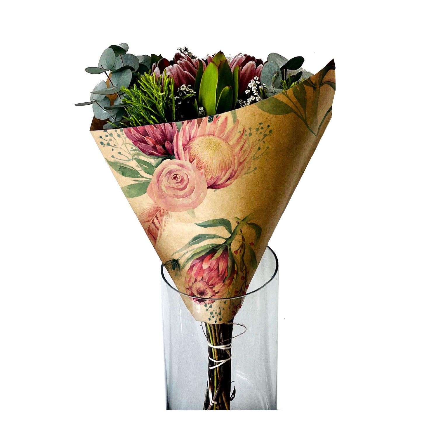 Manchon Eco Bouquet 2 - Protea (paquet de 20)